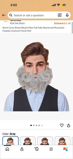 Fake grandpa beard