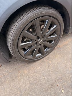 4 17”inch 5 lug Mini cooper Rims and tires  (please read)