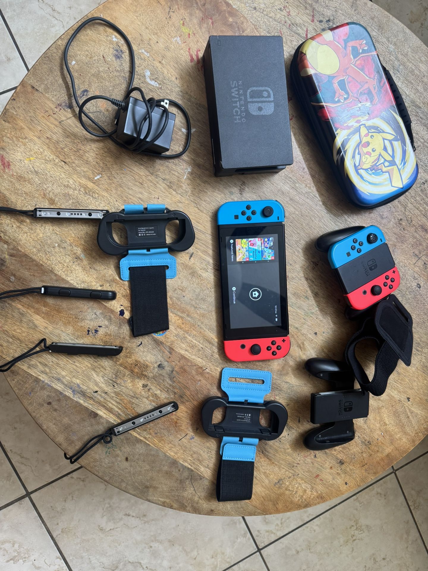 Nintendo Switch With All The Accessories