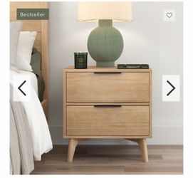 Haven 2-Drawer Nightstands – Blonde Finish