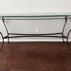 Iron And Glass Table 