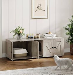 Cat Hidden Litter TV Stand