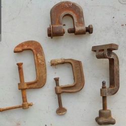 Vintage Clamps Various Tools Hardware