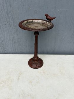 Small Cast Iron Bird Bath 