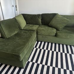 Green sofa