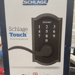 Schlage Touch Keyless Touchscreen Lever CAMELOT/ACCENT AGED BRONZE