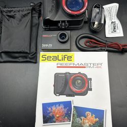 SEALIFE ReefMaster RM-4K Underwater Camera (SL350) W Box,Missing Li-ion Battery*