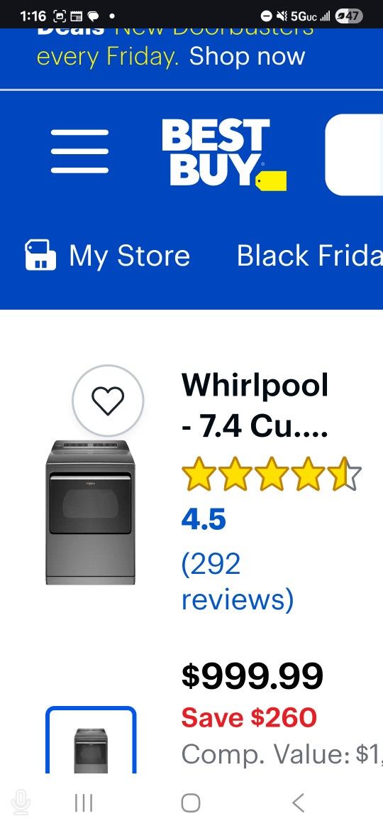 Whirlpool Electric Dryer