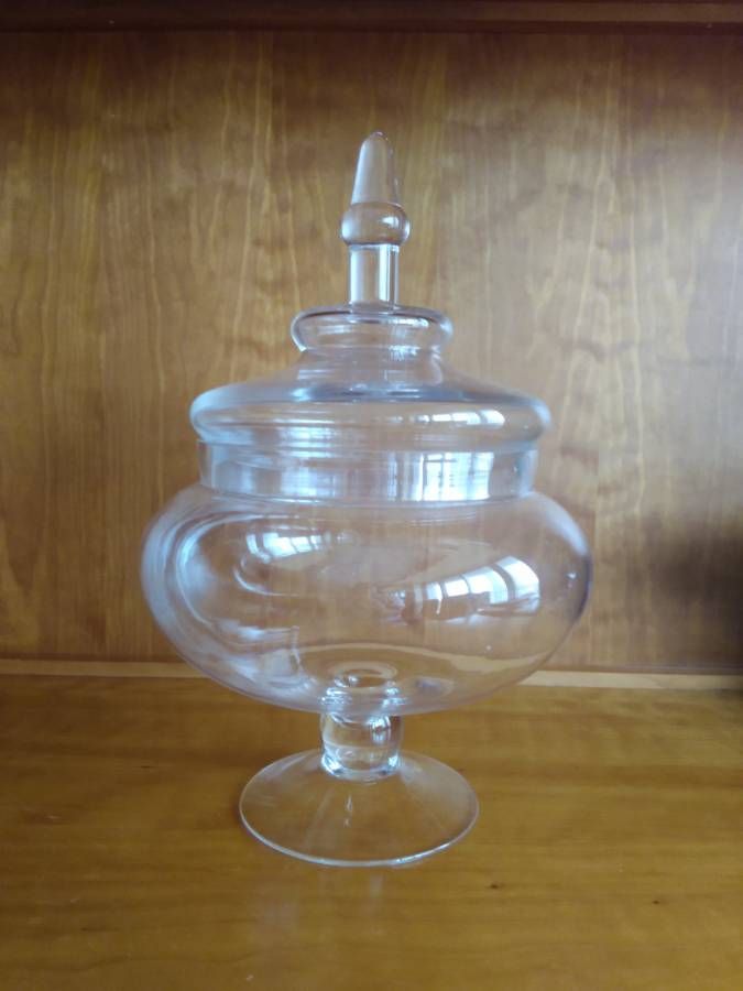 Decorative glass jar