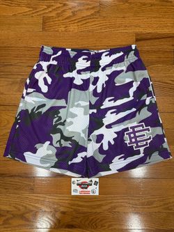 Eric Emanuel Purple Camo Mesh Shorts Size Small SS24 Brand New