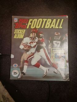 1992 Topps NFL Football Sticker Album with all stickers 1 box of wax 1990 fleer football 32 pack maybe 36