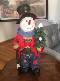 Christmas Fiber Optic Snowman