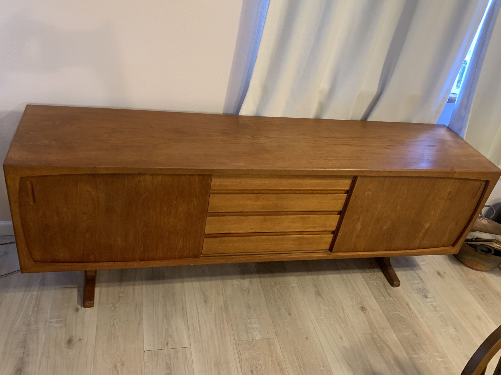 Mid Century Teak Wood Credenza 