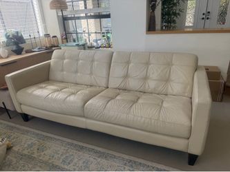 2 Leather sofa- 84in length and 66in length