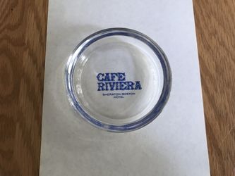Vintage ashtray from Cafe Riveria Sheraton Boston Hotel
