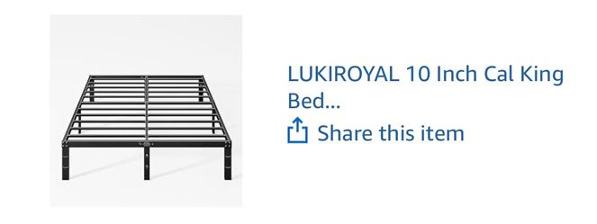 Cal king bed frame