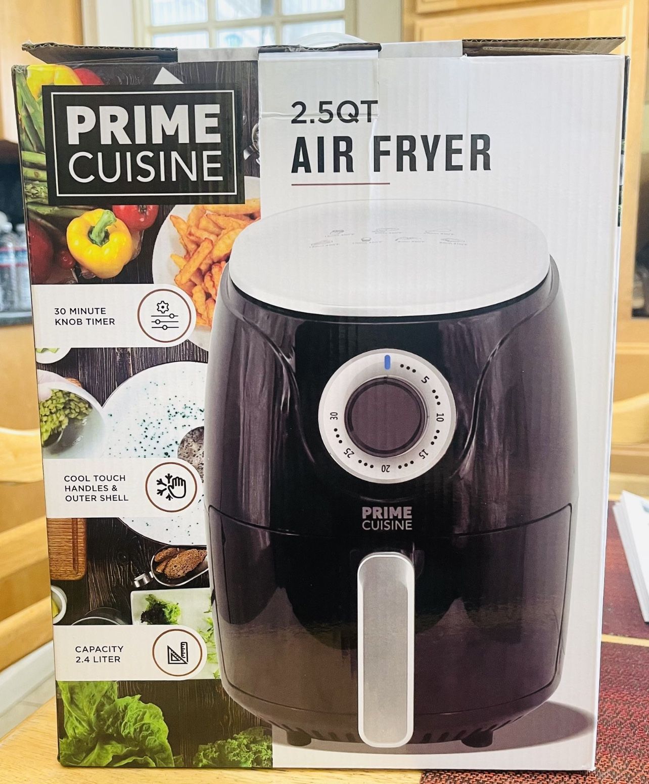 BRAND NEW! Prime Cuisine 2.5 Qt Air Fryer Voltage-120V-60HZ 1000W