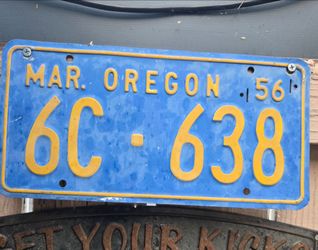 1956 license plate