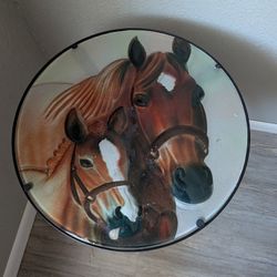 Small Glass Side Table