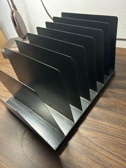 Vintage Metal Office Desktop Test File Organizer 