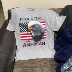 Size. extra Large, Vintage Proud To Be An American T-Shirt.