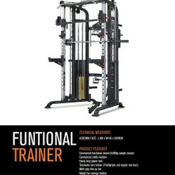 Functional Trainer / Smith Machine Combo With Power Rack