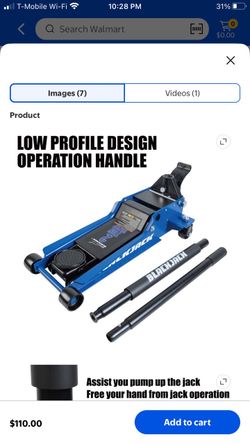2 Blackjack low profile jacks 2 ton