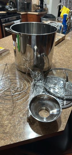 Stainless Steel Canning Stockpot with Accessories