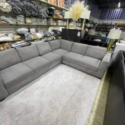 Big Sectional Fabric Couch