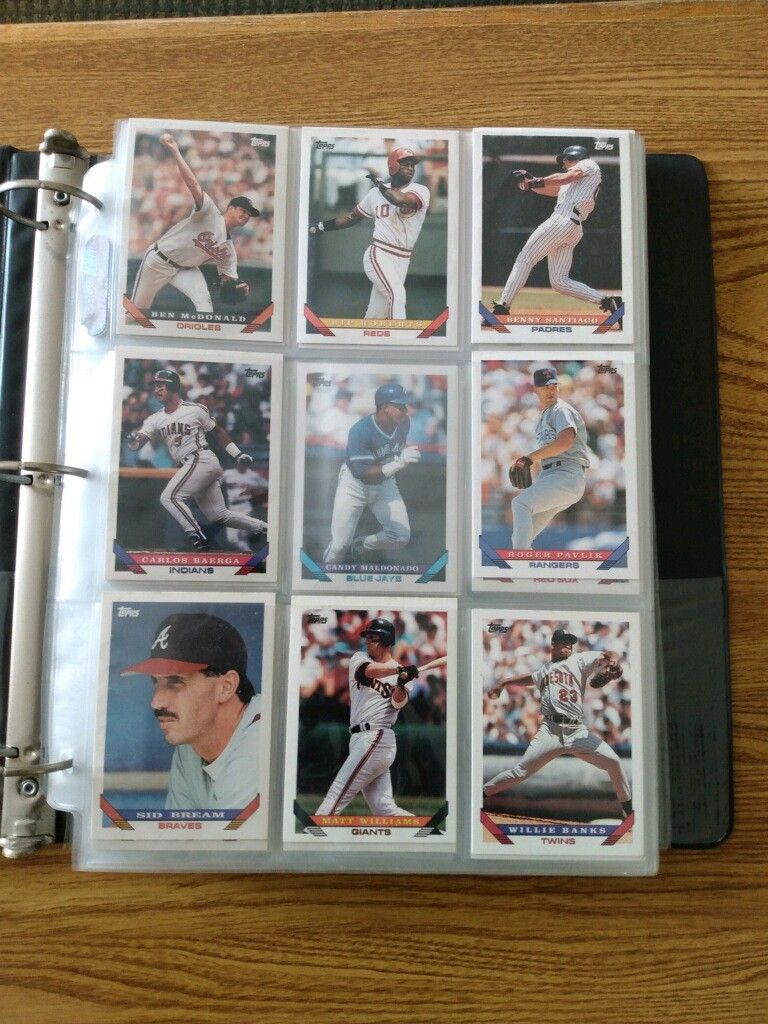 1993 Topps Baseball Cards/ Folder Full for Sale in Wilson, NC OfferUp