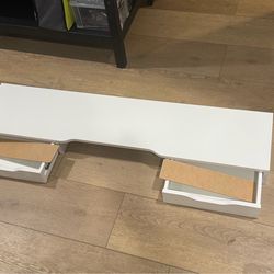 Ikea EKBY addon desk shelves monitor stand