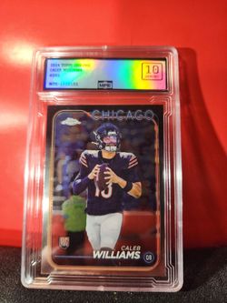 2024 Topps Chrome #202 Caleb Williams Rookie Card MPE Gem Mint 10 Chicago Bears QB