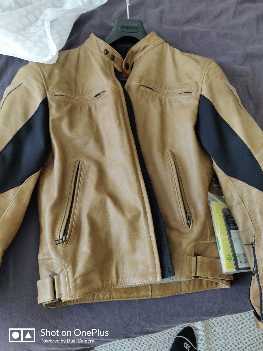 Dainese G. Stripes Pelle Men's Motorcycle Jacket