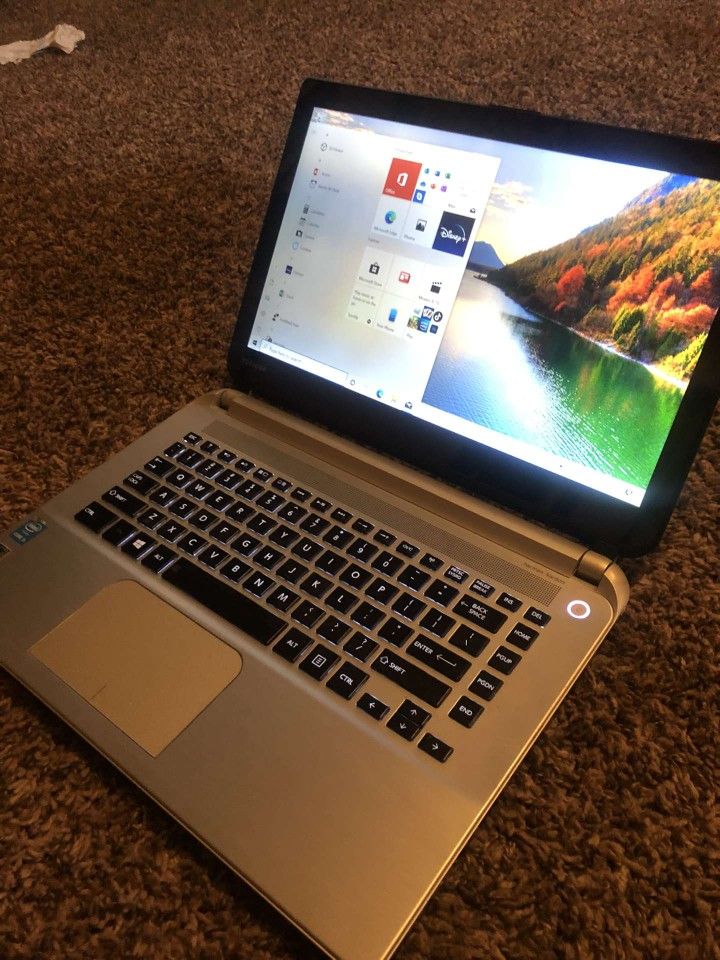 Toshiba Satellite E45t-B4300 LAPTOP 8GM 1TB SSD Windows 10 PRO Aluminium, Gold