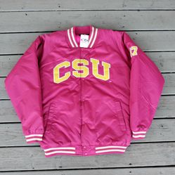 Vintage 80s Central State HBCU Bomber Jacket