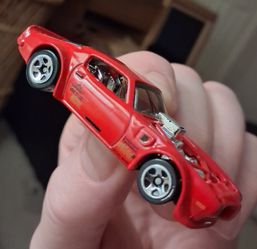 Hot Wheels 1970 Pontiac Firebird Red with Spoiler and Chome Engine Block