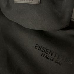 Essentials hoodie black size medium