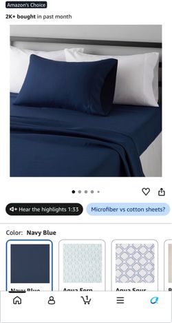 2 sets Navy blue twin XL