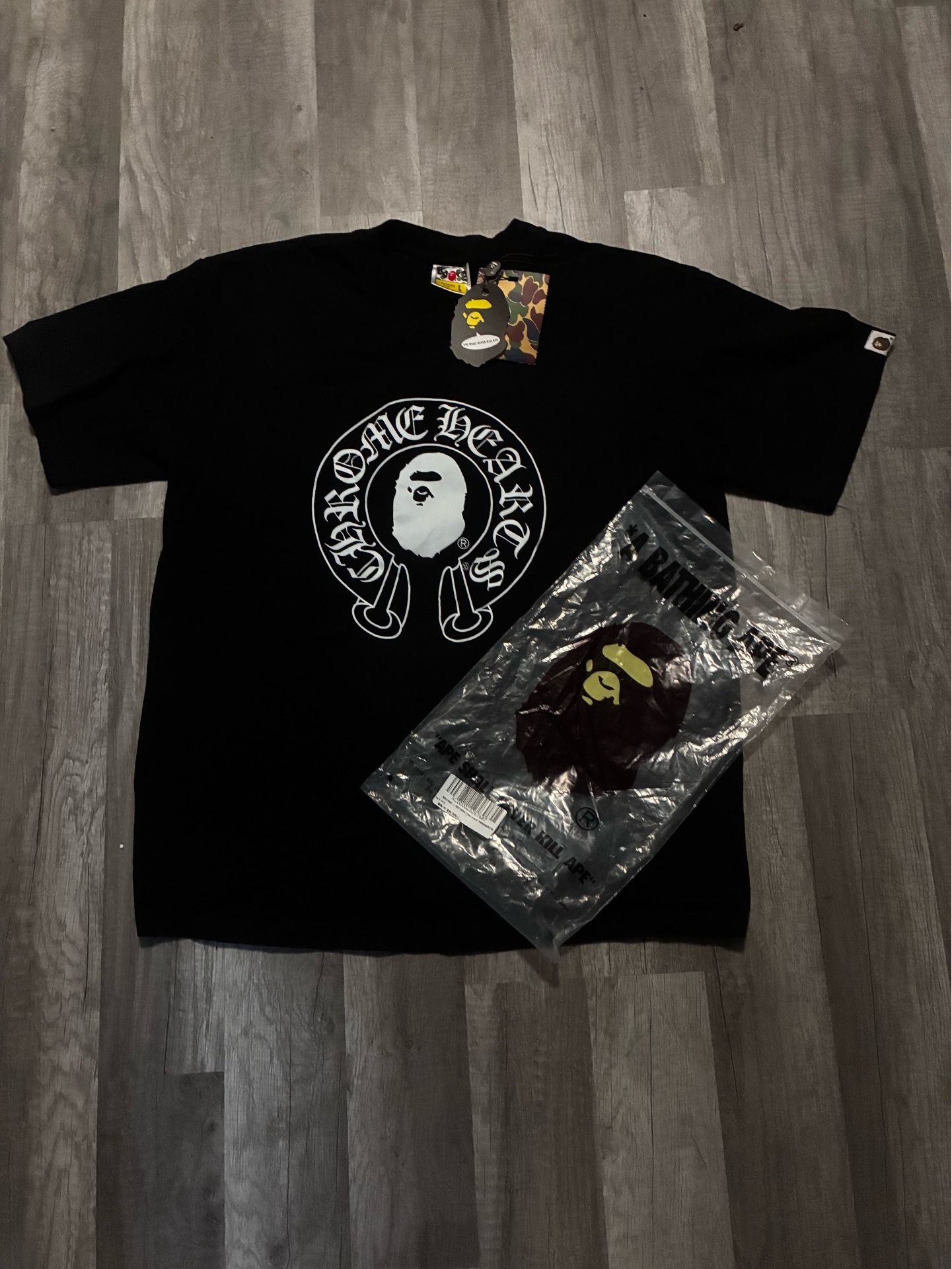 Bape n ape chrome Large the tag ripped off 1;1