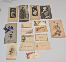 VTG 1880s-1930s Calling cards , Greeting cards ,Pictures