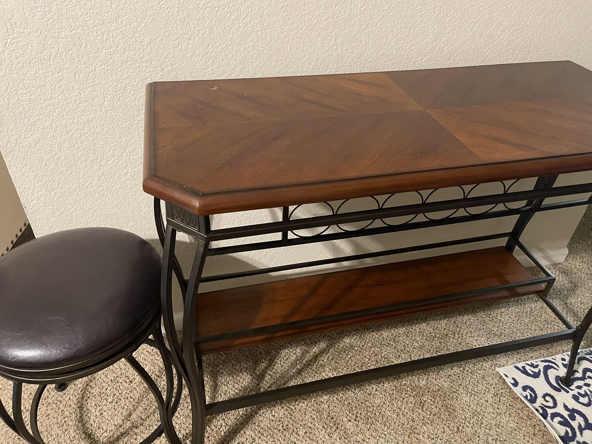 Bar / Table And 2 Stools