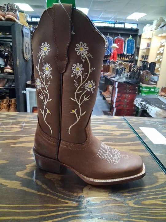 Botas De Piel De Mexico Comodas Para Mujer