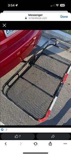 Trailer hitch carrier cargo rack