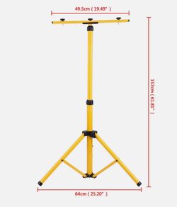 Adjustable LED Work Light Tripod Stand...