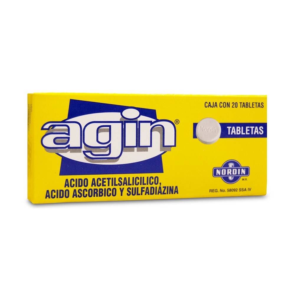 Agin tabletas c/20