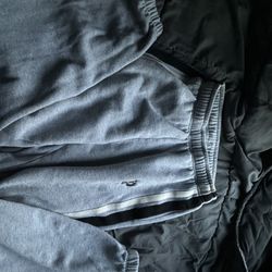 PINK grey fleece joggers