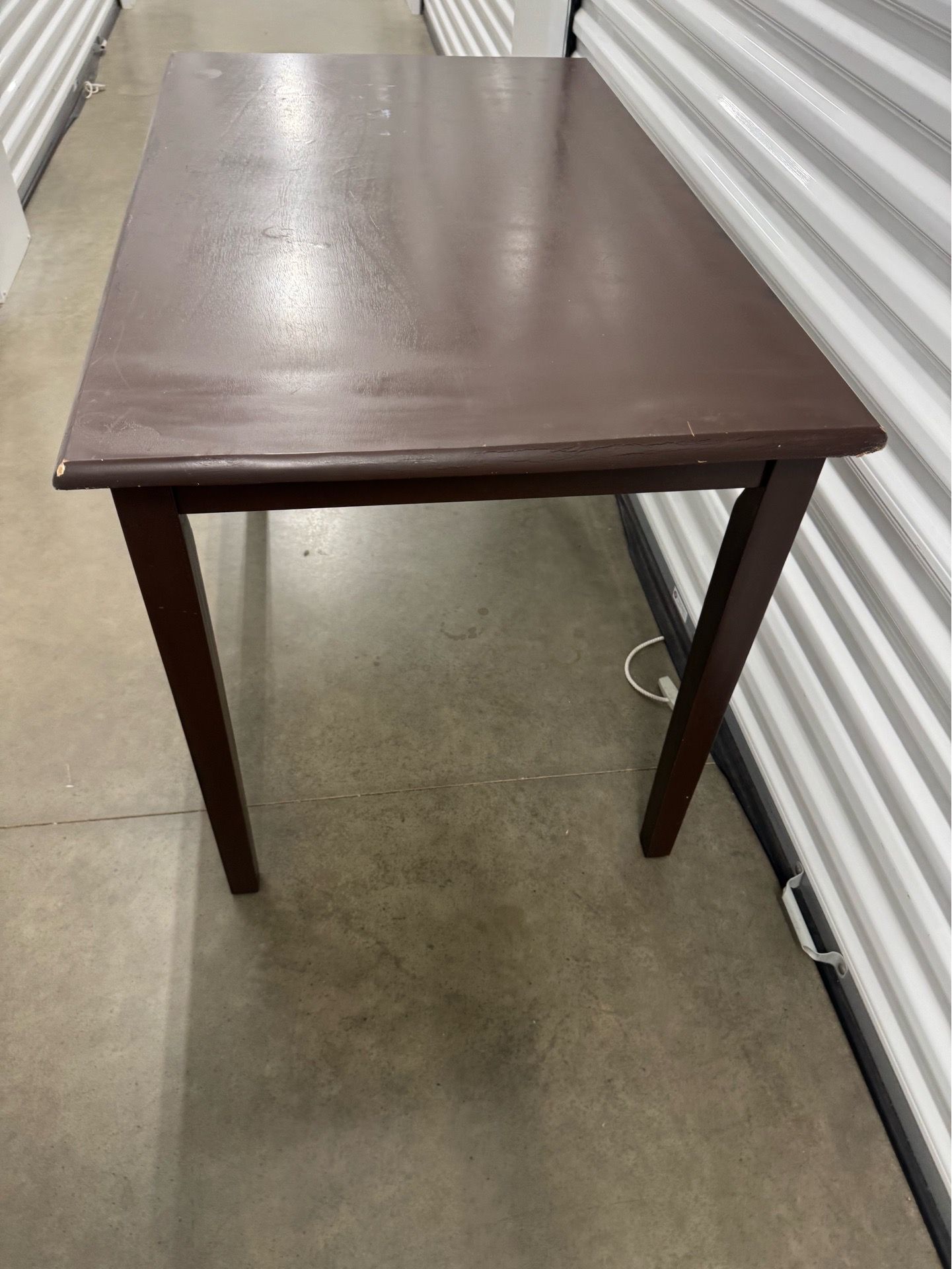 Dark brown table