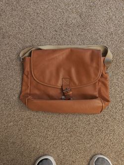 Brown Leather Messenger Bag