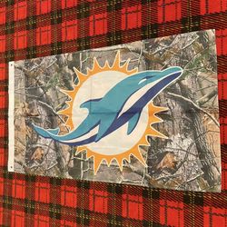 Brand New Miami Dolphins Camo Banner Flag