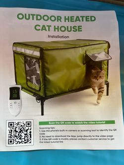 New in box Outdoor heated Cat house